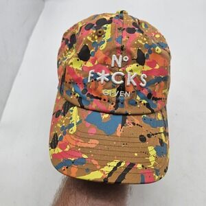 Field Grade Paint Splatter Hat Cap Strap Back Mens One Size Given